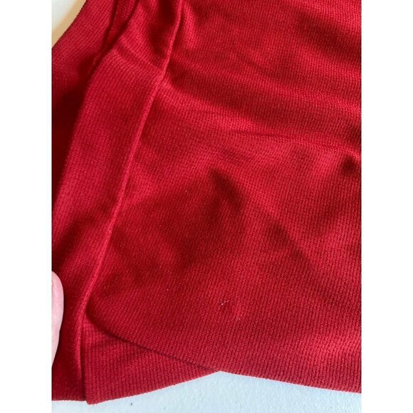 Adidas Long Sleeve Shirt Mens M 1/4 Zip Honda Classic Waffle Golf Deep Red - Picture 9 of 9